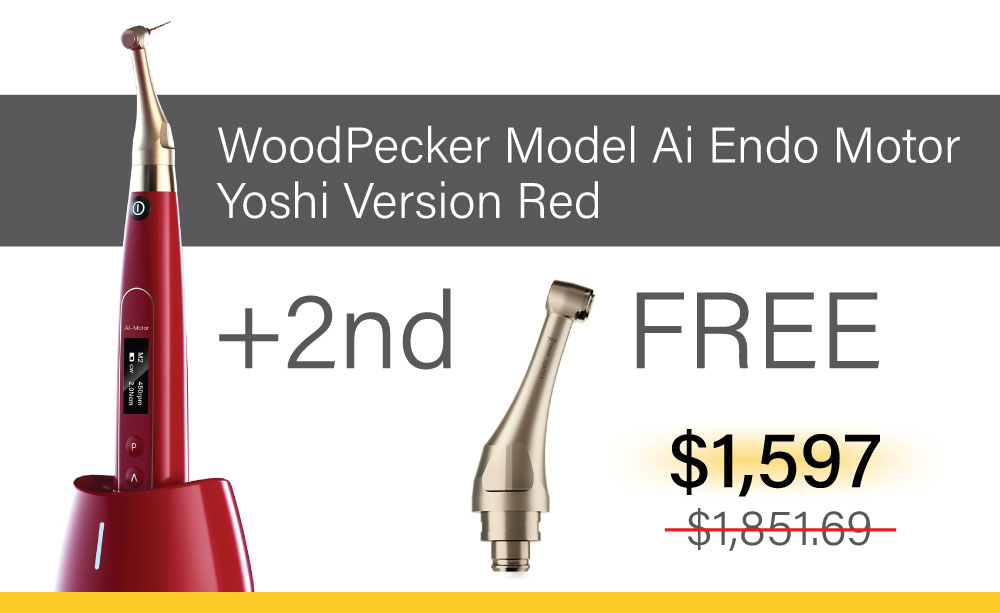 WoodPecker Endo Motor Apex Locator - Model AI (Yoshi) Red